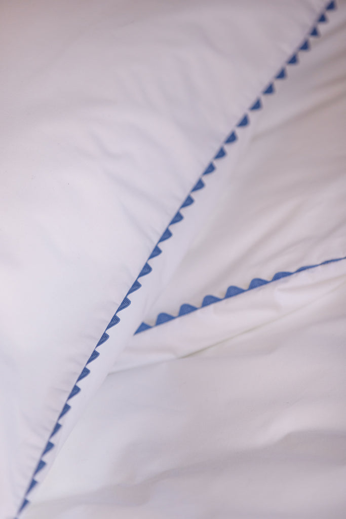 Taie d'oreiller percale enfant Bleu céleste