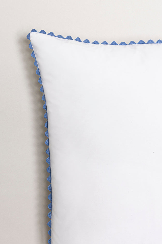 Taie d'oreiller percale enfant Bleu céleste