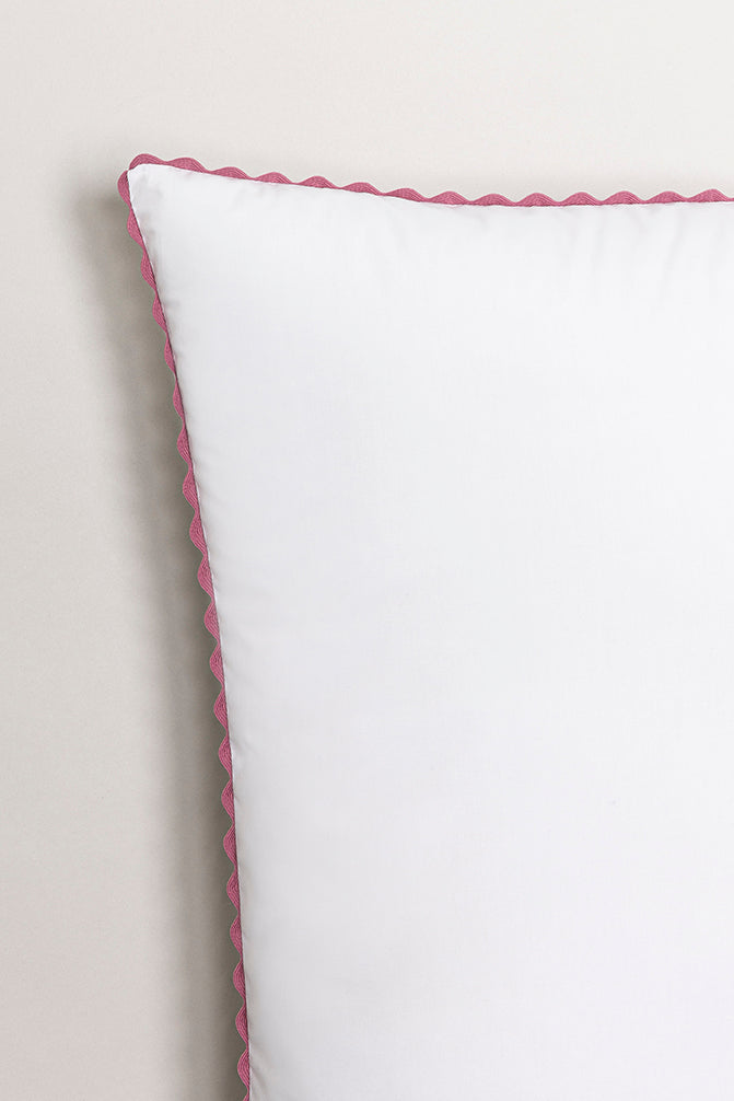 Taie d'oreiller percale enfant Rose macaron